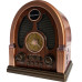 Портативное радио в винтажном ретро стиле AM/FM/SW, с аккумулятором, Bluetooth, USB-зарядкой M-Amazup RD-X7 Dark Brown Портативное радио в винтажном ретро стиле AM/FM/SW, с аккумулятором, Bluetooth, USB-зарядкой M-Amazup RD-X7 Dark Brown