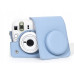 Чехол для Fujifilm Instax Mini 13 с ремешком, защитный футляр из экокожи, Голубой Чехол для Fujifilm Instax Mini 13 с ремешком, защитный футляр из экокожи, Голубой