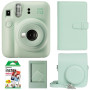 Набор камера моментальной печати Fujifilm Instax Mini 12 Green + чехол + фотопленка 20 шт + фотоальбом 108 + фоторамка