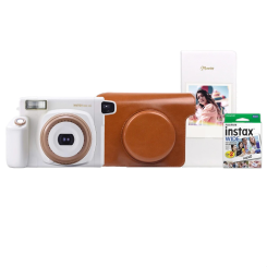 Камера моментального друку Fujifilm Instax Wide 300 + Чохол + Фотоальбом 64 + Фотоплівка 20 шт White Камера моментального друку Fujifilm Instax Wide 300 + Чохол + Фотоальбом 64 + Фотоплівка 20 шт White