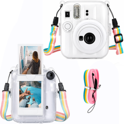 Чехол Fujifilm Instax Mini 13 прозрачный, Радуга