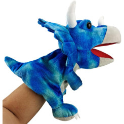 Іграшка на руку для льлькового театру 30 см динозавр Трицератопс Іграшка на руку для льлькового театру 30 см динозавр Трицератопс