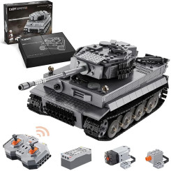 Конструктор CaDa танк Tiger на радіокеруванні 1:35, 925 деталей Сірий Конструктор CaDa танк Tiger на радіокеруванні 1:35, 925 деталей Сірий
