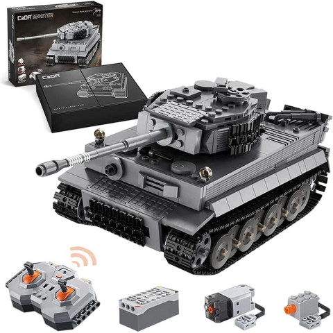 Конструктор CaDa танк Tiger на радіокеруванні 1:35, 925 деталей Сірий