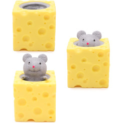 Дитяча іграшка антистрес Миша у сирі Grey Дитяча іграшка антистрес Миша у сирі Grey