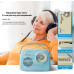 Портативное радио в стиле ретро с аккумулятором, Bluetooth, AM/FM Blue