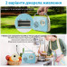 Портативное радио в стиле ретро с аккумулятором, Bluetooth, AM/FM Blue