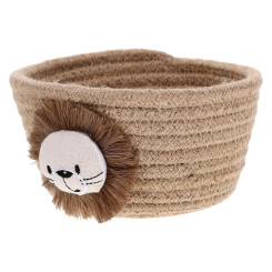 Корзинка для игрушек и мелочей 16x9 см Lion Beige Корзинка для игрушек и мелочей 16x9 см Lion Beige