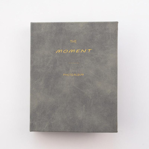 Фотоальбом для Fujifilm Instax Mini, Liplay, Polaroid 300, Z2300, SHARE SP-1, SP-2, link, "The moment" Сірий 64 Фотоальбом для Fujifilm Instax Mini, Liplay, Polaroid 300, Z2300, SHARE SP-1, SP-2, link, "The moment" Сірий 64