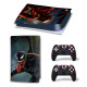 Виниловая наклейка для Sony PlayStation PS5 Venom Red/Black 360 Виниловая наклейка для Sony PlayStation PS5 Venom Red/Black 360