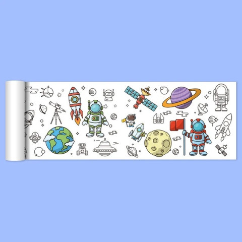 Розмальовка у рулоні Space 30x90 Розмальовка у рулоні Space 30x90
