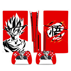 Вінілова наклейка Sony PlayStation PS5 Slim Dragon Ball Red Вінілова наклейка Sony PlayStation PS5 Slim Dragon Ball Red