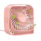 Вентилятор портативний USB 3 швидкості з регулюванням на 360 ° Pink Вентилятор портативний USB 3 швидкості з регулюванням на 360 ° Pink