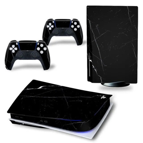 Виниловая наклейка для Sony PlayStation PS5 Black Marble Виниловая наклейка для Sony PlayStation PS5 Black Marble