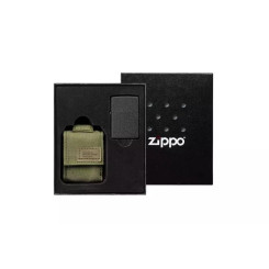 Запальничка Zippo Tactical Green Pouch and Black Crackle Windproof 49400-000002