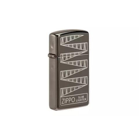 Запальничка Zippo Slim Collectible 65th Anniversary Ice Black 49709-000002