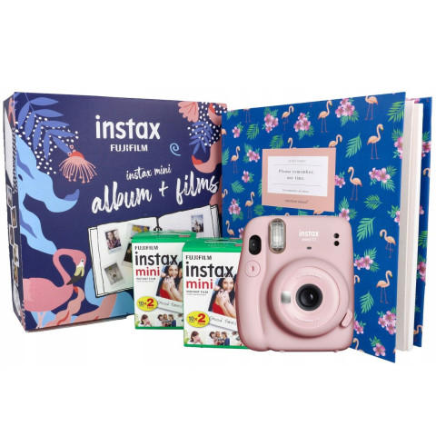 Камера моментальной печати Fujifilm Instax Mini 11 Pink + Фотоальбом + Фотопленка 40 шт