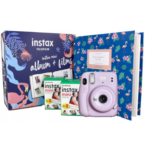 Камера моментальной печати Fujifilm Instax Mini 11 Violet + Фотоальбом + Фотопленка 40 шт Камера моментальной печати Fujifilm Instax Mini 11 Violet + Фотоальбом + Фотопленка 40 шт