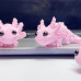 Игрушка антистресс 3D-печатный подвижный Аксолотль 6.5 см Розовый Игрушка антистресс 3D-печатный подвижный Аксолотль 6.5 см Розовый