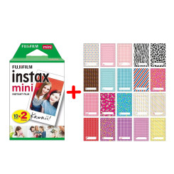 Фотоплівка Fujifilm Instax Mini 20 шт + Наклейки Фотоплівка Fujifilm Instax Mini 20 шт + Наклейки