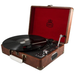 Граммофон GPO Retro Attache Brown