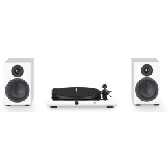 Граммофон Pro-Ject Set Juke Box E + Speaker Box 5 High Gloss White