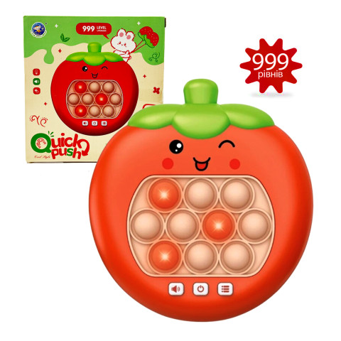 Электронная приставка консоль Quick Push Game приставка игры Pop It антистресс тик ток Red strawberry 999 уровней Электронная приставка консоль Quick Push Game приставка игры Pop It антистресс тик ток Red strawberry 999 уровней