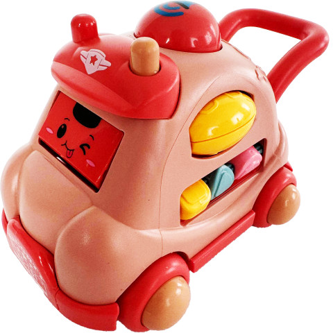 Машинка детская: подсветка, мелодия, пальчиковые мини-игры Pink