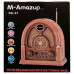 Портативное радио в винтажном ретро стиле AM/FM/SW, с аккумулятором, Bluetooth, USB-зарядкой M-Amazup RD-X7 Light Brown