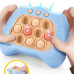 Электронная приставка консоль Quick Push Game приставка игры Pop It антистресс тик ток Blue/Beige