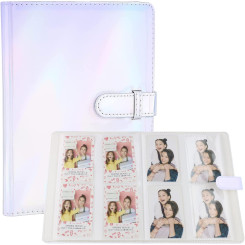 Фотоальбом для Fujifilm Instax Mini/EVO/Link/Liplay/Polaroid Hi-Print/Kodak Step/Mini Shot/Canon Ivy CLIQ/CLIQ+, для 256 фото, Срібний