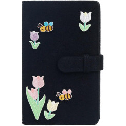 Фотоальбом для Fujifilm Instax Mini/Liplay/Polaroid 300/Z2300/SHARE SP-1/SP-2/link на 96 фотографій Flowers Black
