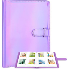 Фотоальбом для Fujifilm Instax Mini/EVO/Link/Liplay/Polaroid Hi-Print/Kodak Step/Mini Shot/Canon Ivy CLIQ/CLIQ+, для 256 фото, Металический Фиолетовый Фотоальбом для Fujifilm Instax Mini/EVO/Link/Liplay/Polaroid Hi-Print/Kodak Step/Mini Shot/Canon Ivy CLIQ/CLIQ+, для 256 фото, Металический Фиолетовый