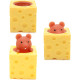 Детская игрушка антистресс Мышь в сыре Yellow/Brown Детская игрушка антистресс Мышь в сыре Yellow/Brown