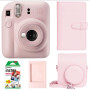 Набор камера моментальной печати Fujifilm Instax Mini 12 Rose + чехол + фотопленка 20 шт + фотоальбом 108 + фоторамка