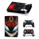 Виниловая наклейка для Sony PlayStation PS5 Venom Teeth 360 Виниловая наклейка для Sony PlayStation PS5 Venom Teeth 360