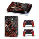 Виниловая наклейка для Sony PlayStation PS5 Venom Two Red/Black graffiti 360 Виниловая наклейка для Sony PlayStation PS5 Venom Two Red/Black graffiti 360