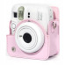 Чехол для Fujifilm Instax Mini 13 с ремешком, защитный футляр из экокожи, Розовый