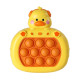 Електронна приставка консоль Quick Push Game приставка гри Pop It антистрес тик струм Duck Yellow