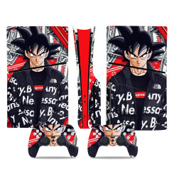 Вінілова наклейка Sony PlayStation PS5 Slim Anime Dragon Ball Goku Dollar Вінілова наклейка Sony PlayStation PS5 Slim Anime Dragon Ball Goku Dollar