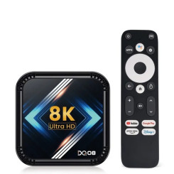 Смарт ТБ приставка DQ08 RK3528/Android 13/Quad Core Cortex A53/підтримка 8K Video 4K HDR10+ Dual Wifi/European Standard 4GB 64GB Voice RC Смарт ТБ приставка DQ08 RK3528/Android 13/Quad Core Cortex A53/підтримка 8K Video 4K HDR10+ Dual Wifi/European Standard 4GB 64GB Voice RC