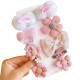 Набір дитячих шпильок 9 шт White/Pink Набір дитячих шпильок 9 шт White/Pink