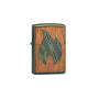 Запальничка Zippo Woodchuck Mahogany Flame High Polish Green 49057-000002