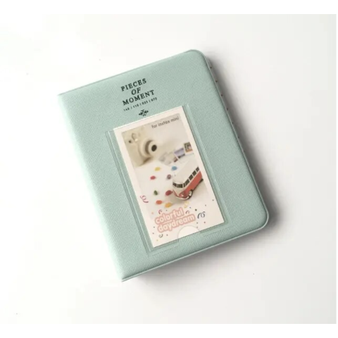Фотоальбом для Fujifilm Instax Mini, Liplay, Polaroid 300, Z2300, SHARE SP-1, SP-2, link, Mint Green 64