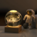 Декоративна 3D нічник кришталева куля Solar system Multicolor