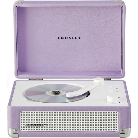 CD-проигрыватель Crosley Cruiser с FM-радио и Bluetooth, Lavender CD-проигрыватель Crosley Cruiser с FM-радио и Bluetooth, Lavender