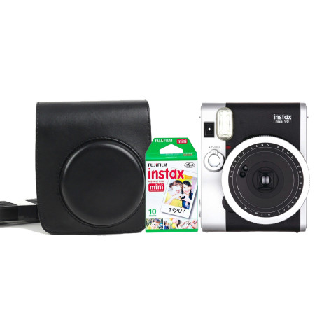 Набір камера моментального друку Fujifilm Instax Mini 90 Neo Classic Black+Чохол+Фотоплівка 10 шт Набір камера моментального друку Fujifilm Instax Mini 90 Neo Classic Black+Чохол+Фотоплівка 10 шт