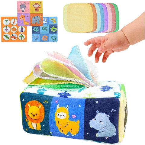 Диспенсер з хустками Монтессорі Animals 10 Paper