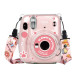 Чохол Fujifilm Instax Mini 11 Case Transparent + наклейки рожеві Чохол Fujifilm Instax Mini 11 Case Transparent + наклейки рожеві