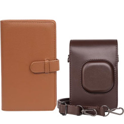 Чохол Fujifilm Instax Mini Liplay Brown + фотоальбом 108 Чохол Fujifilm Instax Mini Liplay Brown + фотоальбом 108